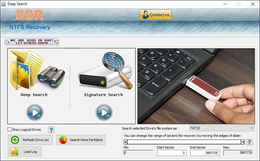 Screenshot of Data Doctor Recovery NTFS