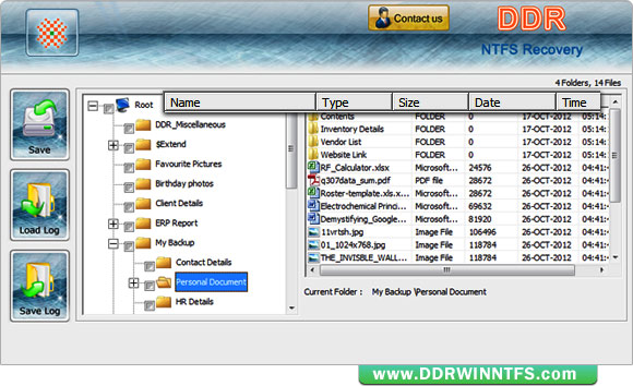 DDR NTFS Data Recovery Software