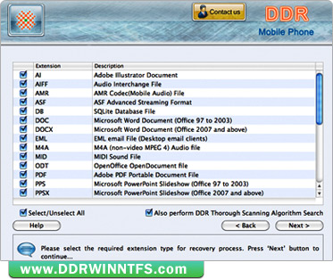 Mac DDR Recovery Software - Mobile Phone