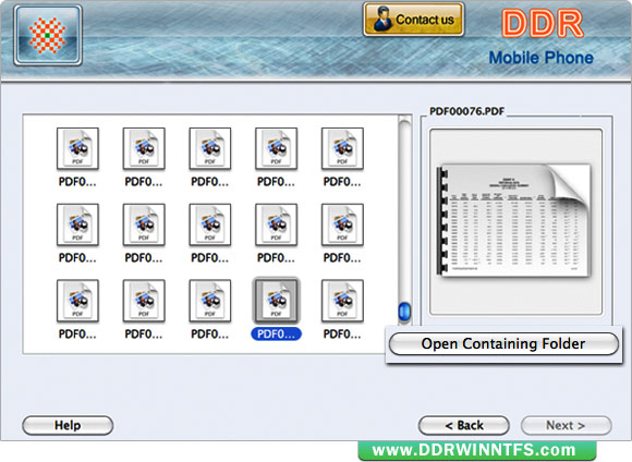 Mac DDR Recovery Software - Mobile Phone