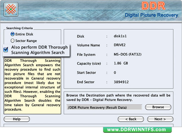 Mac DDR Recovery Software - Digital Picture