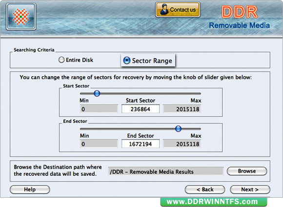 Mac DDR Recovery Software - Removable Media